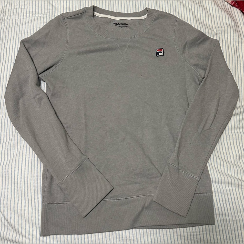 Grey Fila sweater